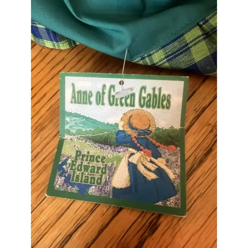 Anne of Green Gables Prince Edward Island Cloth Doll Red Hair Straw Hat Tag